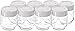Euro Cuisine Glass Jars for Yogurt Maker with Date Indicator Lids, Clear, 6 Ounce, Set of 8 6oz Glass Jars, Ideal for Yogurt, Parfaits, & More - Clear, Multipurpose Yogurt Containers