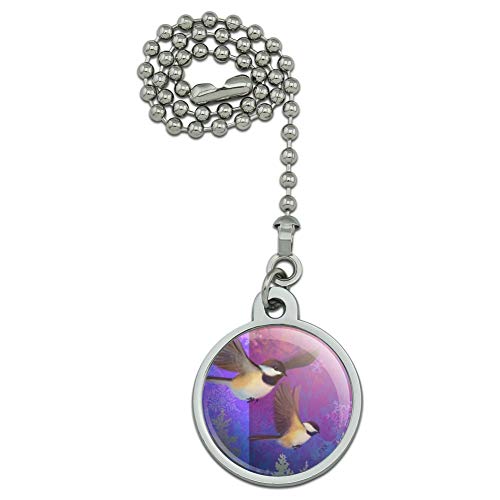 GRAPHICS & MORE Christmas Holiday Chickadees Birds Ceiling Fan and Light Pull Chain