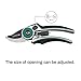 GARTOL Bypass Pruning Shears 8-inch Hand Tree Pruner, Garden Shears Heavy Duty, with Adjustable Cutting Range Japanese SK-5 Blade, Ergonomic Rubber Handle, Gardening Glovesthumb 3