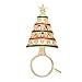 NOUMANDA Gold Christmas Tree Brooch Magnetic Eyeglass Holder