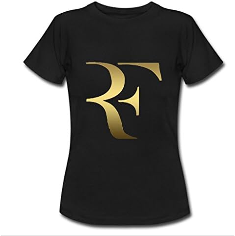 Nesth roger federer Womens Ladies Tee Shirt Customized (USA Size) XL Black