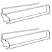 Alliebe Stemware Wine Glass Cup Rack Hanger Holder Under Cabinet Shelf Storage Without Drilling for Kitchen Set of 2