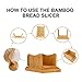 Bamboo Bread Slicers for Homemade Bread with 9