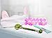 Jade Roller Tool 3-IN-1 - Ball Roller 100% Natural Jade Stone Rejuvenates Anti-Aging Beauty Tool, for Mom Grandma Girlfriend Sister Girls BONUS GIFT Cat Hair band, Facial Brush For Free