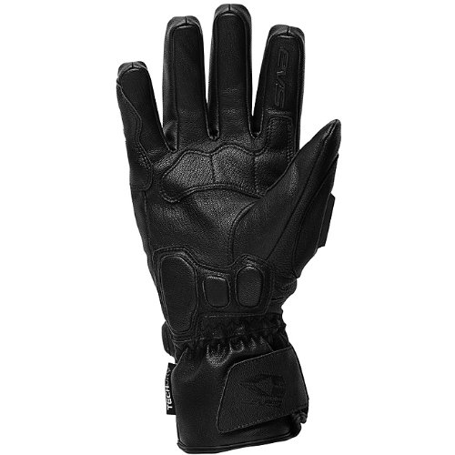 EVS Cyclone Men's Leather Sports Bike Motorcycle Gloves - Black / Medium