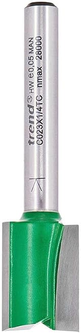 Trend Trend CraftPro Straight Two Flute Router Cutter 1/4 Inch Shank 14.3mm view 9