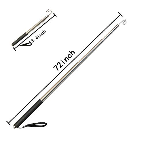 Pickup Grabber Telescopic Metal Pickup Tool with Hook PickUp