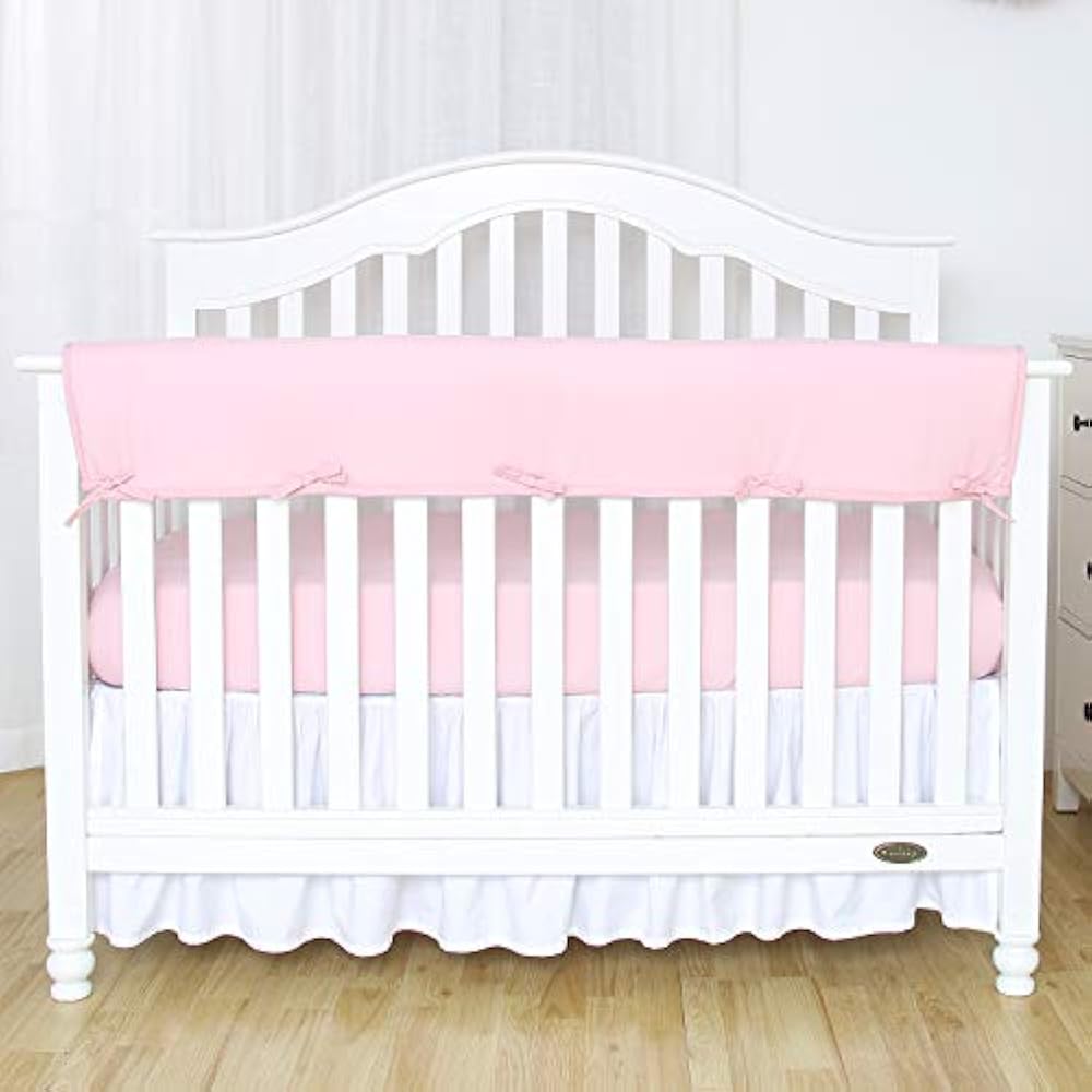 TILLYOU 1Pack Padded Baby Crib Rail Cover Protector Safe Teething