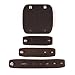 Saddleback Leather Co. 4 Pcs Full Grain Leather Snap-in Tangle Free Cord Manager Organizational Strap Set for Charger Connection Accessories Includes 100 Year Warranty