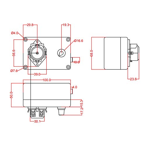 Gikfun 12V Adjustable Peristaltic Dosing Pump Liquid Metering Pump with