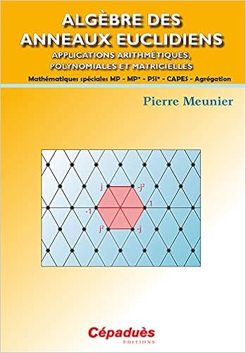 Amazon Fr Algebre Des Anneaux Euclidiens Meunier Pierre Livres