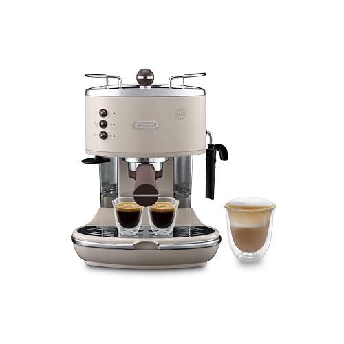 ECOV 311.BG Cafetera Automática, 1100 W, 1.4 L, 15 Bares, 2 Tazas, Acero Inoxidable, Beige