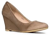 Low Wedge Heel – Cute Office Casual Shoe - Easy Low Pump - Basic Slip On Work Wedge - Nine by J. Adams