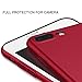 iPhone 7 Plus 5.5 inch Case Red luxurious Stylist slim comfortable Soft protective grip case Shockproof Ultra Slim Fit High quality TPU Shock Resistance Protective Back Bumper