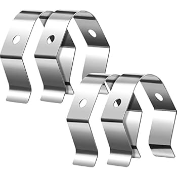 Jovitec Grill Probe Clip Thermometer Probe Clips Holder for Smoker Probes BBQ Ambient Meat Universal Temperature Readings of Oven (4 Pack)