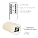 Eldnacele Moving Wick Flameless Flickering Candles with Timer Remote Control(3