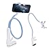 JJMG NEW CELL Phone Clip Holder For Desk, Bed Headboard, Wall Cabinet, Flexible 360° Rotation, Universal Device Stand, Lazy Pod, Gooseneck Long Arm Bracket Stabilize iPhone, Samsung, Google Phone，Blue
