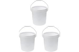 GANAZONO Portable Plastic Bucket with Handle 3 Gallon Water Storage Pail for Car Wash Cleaning Camping Fishing and Outdoor Us
