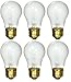 Sterl Lighting – 60 Watt A15 Appliance Refrigerator Light Bulb – Medium E26 Standard Household Base 120V Decorative Incandescent 3.34 inch 530Lm 2700K Warm White Frost – 6 Pack