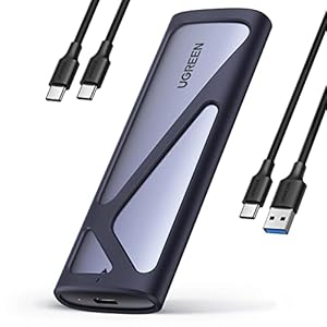 UGREEN M.2 SSD 外付けケース-SATA NVME両対応 M.2 SSD ケース
