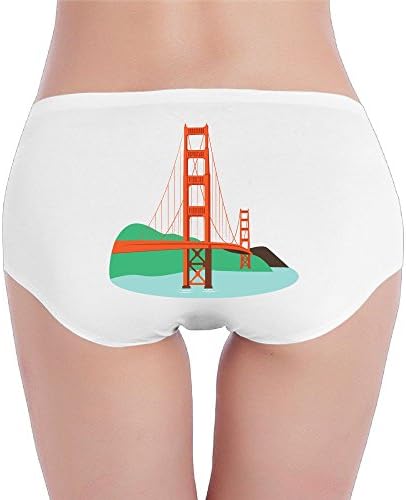 Wrsed Women's Panties Golden Gate Bridge Seamless Briefs Stretch Cotton Comfort Low Waist Underwear