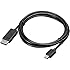 Lenovo Mini DisplayPort zu DisplayPort Kabel schwarz