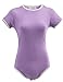 Littleforbig Adult Baby Diaper Lover (ABDL) Button Crotch Romper Onesie Pastel Series (XXXXL, Purple)