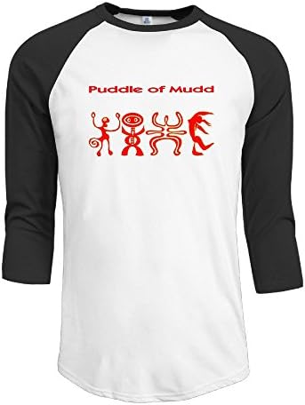 Puddle Of Mudd American Rock Band Mens 3/4 Sleeve Raglan Shirts Personalized T Shirt Men