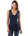 PattyBoutik Women's V Neck Corset Side to Front Tank Top