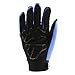Motocross Motorcycle BMX MX ATV Dirt Bike Skeleton Racing Gloves Blue