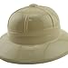 Adorox 24Pc Khaki Beige Soft Plastic Tan Childs Jungle Safari Pith Sun Hat Costume Birthday Party Favor Kids Halloween Toy