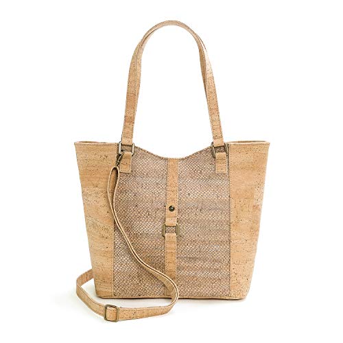 Artelusa Cork Handbags. Natural Cork Big Bow Shoulder Bag Made in Portugal.