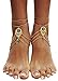 Bienvenu Women's Tassel Foot Chain Turquoise Barefoot Sandals Anklet, Gold