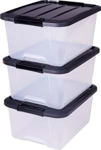 Iris Ohyama Europe Caja de almacenamiento x 3, caja de almacenaje, caja