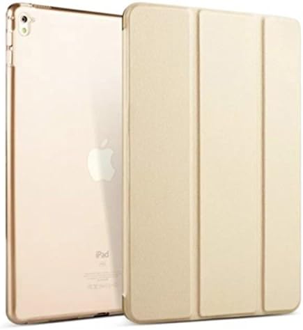 iPad Pro 9.7 Case, Seetru Transparent Back Ultra Slim Light Weight Auto Wake Up &amp; Auto Sleep Smart Stand Cover Tri-fold Protective PU Leather Case for iPad Pro 9.7 inch - Gold