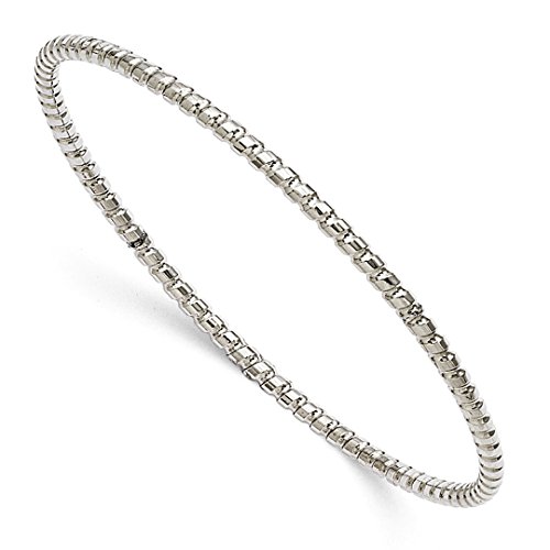 ICE CARATS Stainless Steel 3mm Bangle Bracelet Slip On Fashion Jewelry For Women Gifts For Her