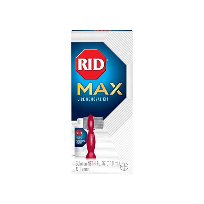 RID MAX Lice Removal Kit, Pesticide Free, Easy-to-Use, 100% Effective at Getting RID of Lice, Super Lice and Eggs…