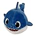 Pinkfong Baby Shark Mini Plush Daddy Shark - Fun Size Baby Shark Stuffed Beanie from Hit Song - Official Baby Shark Stuffed Animal Toy