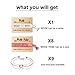 MOOKOO Bridemaid Love Knot Bracelets set 9 Set Bride Tribe Hair Tie and Bracelets Bachelorette Party Supplies for Girls Women (#1)