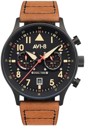Amazon.com: AVI-8 Men's 42mm Hawker Hurricane Classic Chronograph