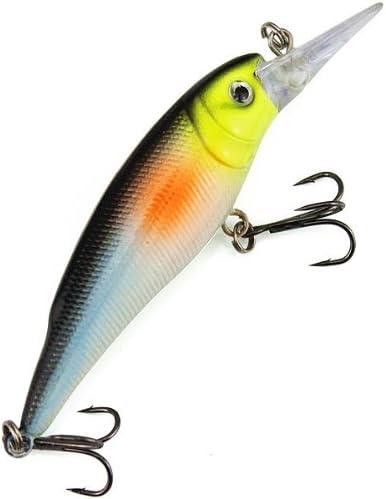 Wahxin Fishing Lures Bass Bait Crankbait Tackle Hooks Minnow 10.5g 85mm Driver 0 to 1.2 Meter