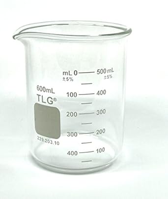 Chem Science Inc 229 203 10 Heavy Duty Graduated Beaker 600 Ml 600milliliters Degree C Borosilicate Glass Amazon Com Industrial Scientific