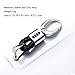 Hey Kaulor 2Pack Genuine Leather Car Logo Keychain Audi Key Chain Accessories Keyring with Logo