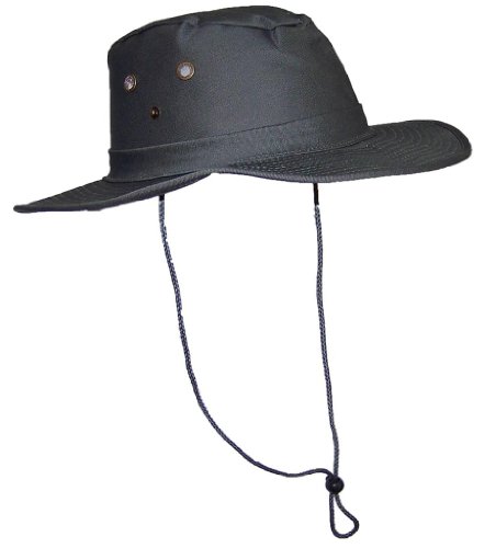 Tropic Hats 2 3/4" Wide Brim Men Safari/Outback Summer Hat w/Snap up Sides - Olive Small