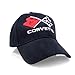 Corvette C3 Cross Flags Black Baseball Cap
