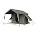 Delta Zulu 3000 Canvas 4 Person Chalet Tent. Canvas camping tent or outfitter tent with waterproof ripstop canvas. Four season military grade canvas tent by Bushtec Adventure (Gazebo sold separately).