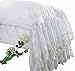 Queen's House White Pillowcases Vintage Farmhouse Crochet Pillow Cover Queen Shams Set of 2-Style F