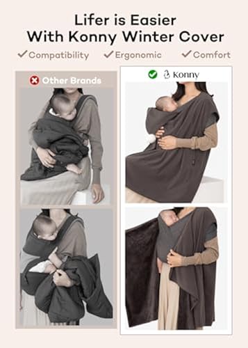 Konny Baby Carrier Winter Cover, Women's Fleece Jacket, Maternity