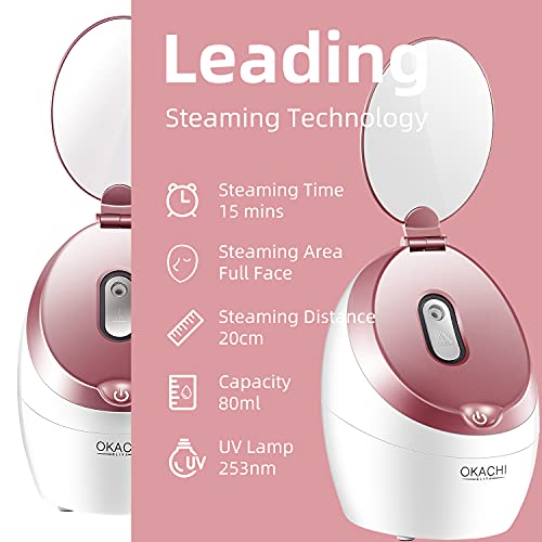 OKACHI GLIYA Facial Steamer 4 in 1 Nano Face Steamer (Gold) Pricepulse