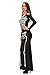 NuoReel Women's Long Skeleton Dress Adult Halloween Costume One Size Black